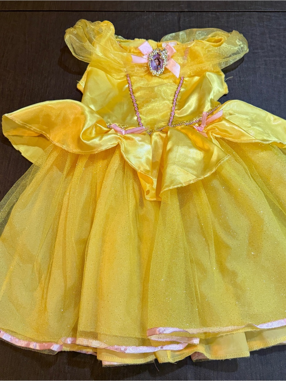 Yellow Princess Belle-Style Kids Costume Dress - Disney Sz 4-6X